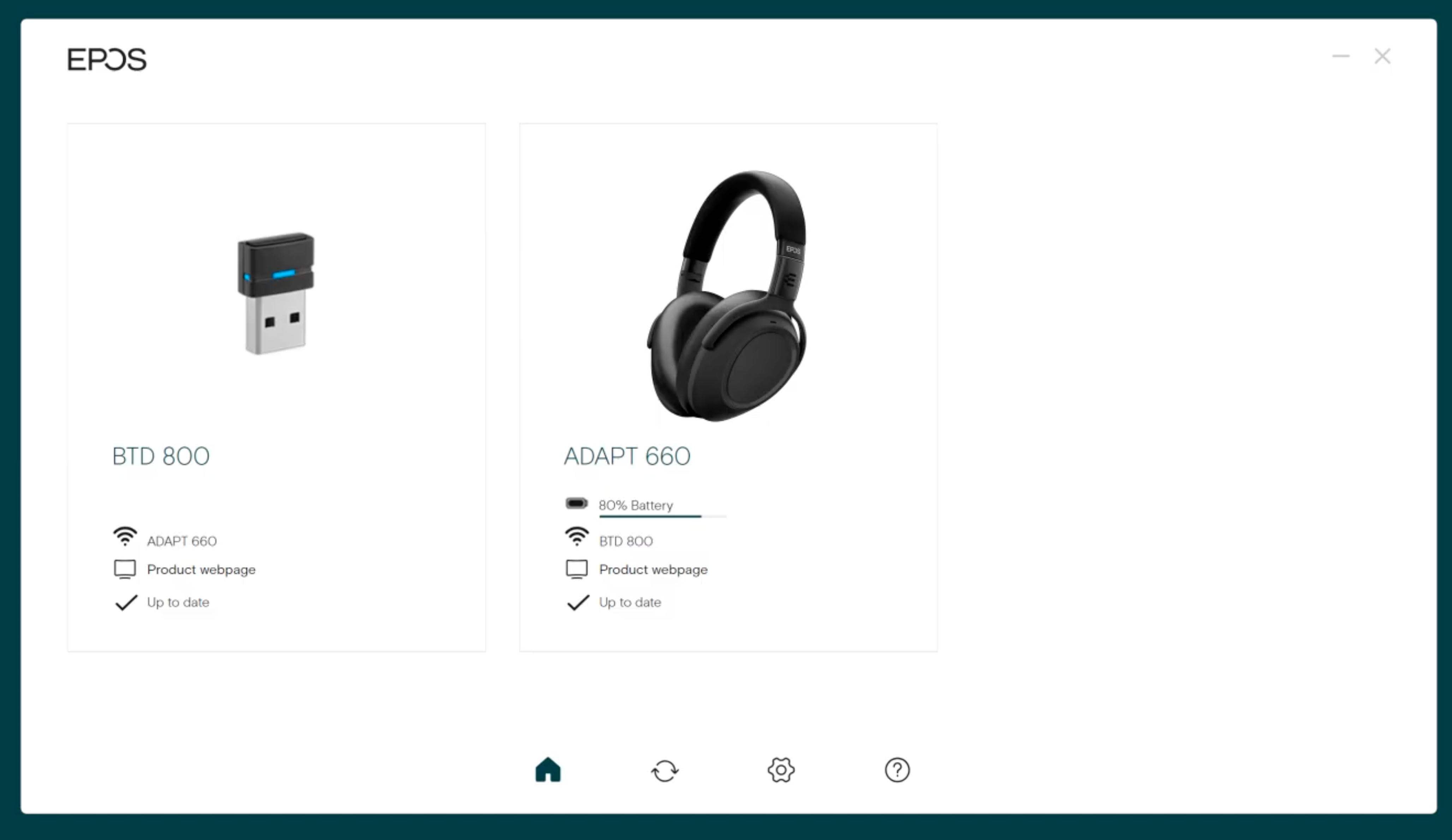 EPOS Connect - enhetsliste